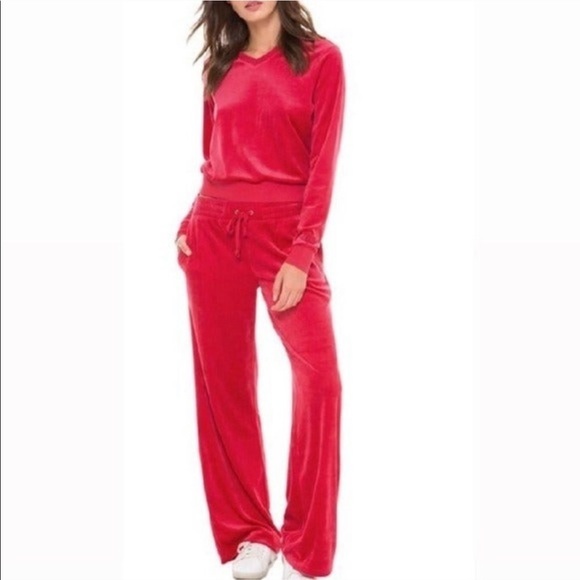 New Juicy Couture Black Label Velour Malibu Pants